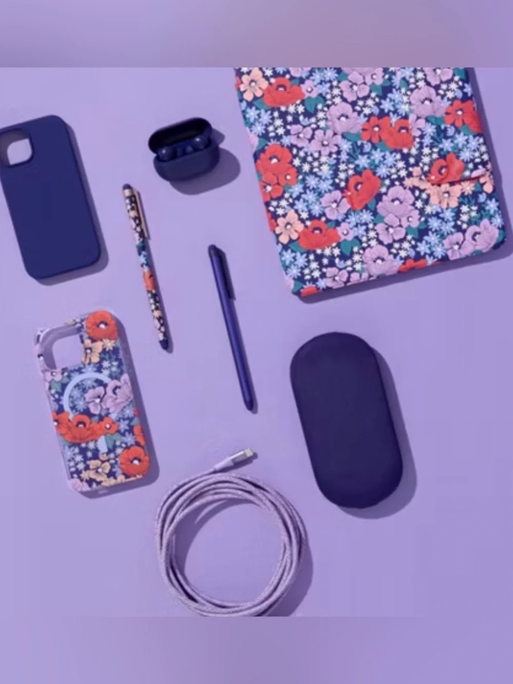 10 ft Lavender Braided USB-C Charging Cable